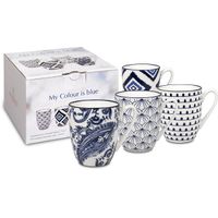 Set de 4 mugs Collection "My color is blue" - Visuel 0